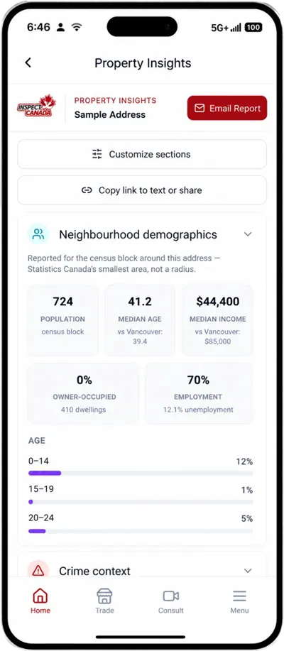 Property Insights screen 3