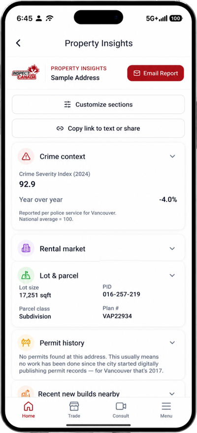 Property Insights screen 7