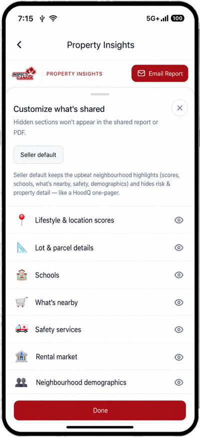 Property Insights screen 10