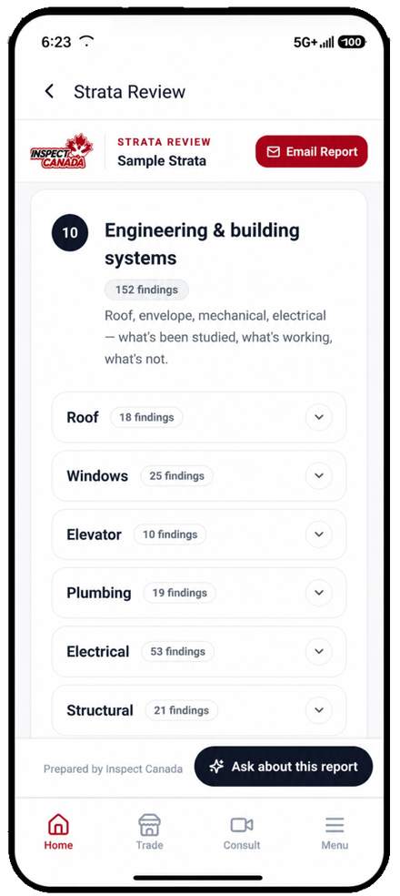 Strata Review screen 9